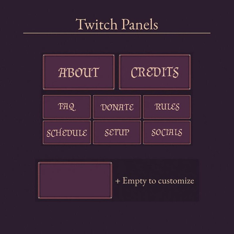 Wizards Study | Modular Stream Pack - Fantasy Magic Twitch Overlays - Etsy