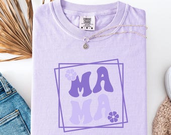 Coquette Mama Comfort Colors Shirt, Cute Mama Shirt, First Mothers Day Gift for Mom, Baby Announcement, New Mom Gift, Girly Mama Outfit