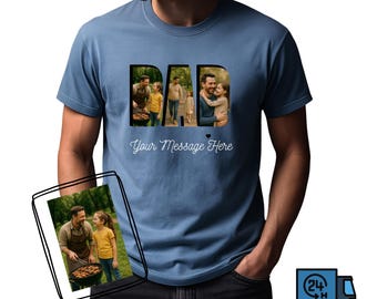 Comfort Colors® Custom Photo Dad Shirt,Father’s Day Shirt,Custom Photo Shirt For Dad,Custom Dad Tee,Gift For Dad, Personalized Gifts For Dad