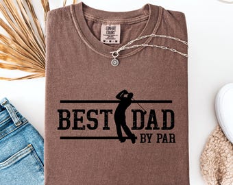 Chemise Comfort Colors® Meilleur papa, chemise fête des pères, chemise préférée de papa, chemise de golf pour papa, chemise de golf pour papa, cadeau pour papa