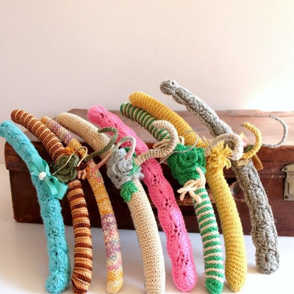 Black Friday Cyber Monday SaleVintage Fun and Funky Crochet Knit Hangers