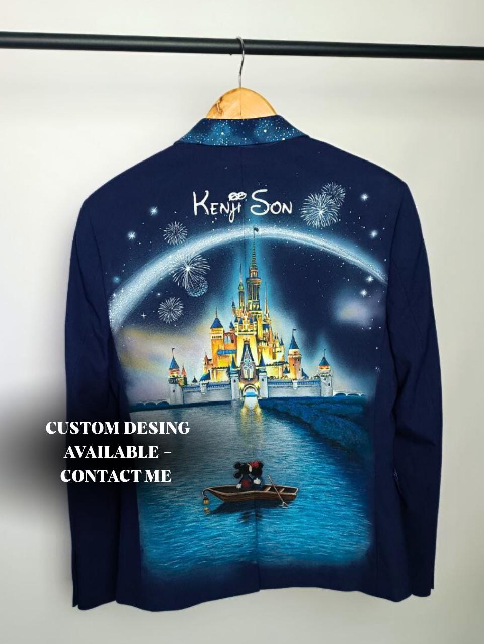 Buy Custom Hand Painted Blazer – Detailed Illustration Jacket