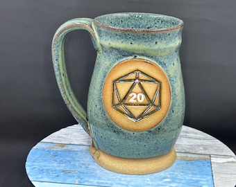 d20 mug, D&D, RPG, LARP