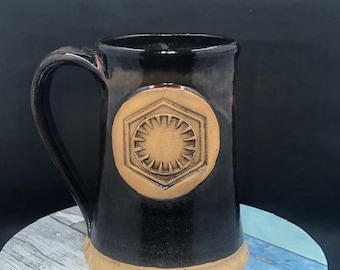 Star Wars The Force Awakens inspired mug The First Order emblem,