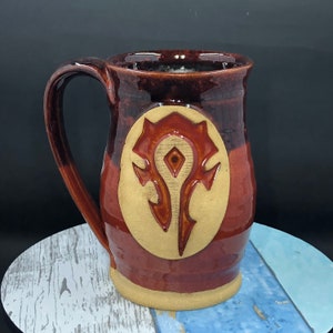 Ready to ship. For the Horde! World of Warcraft inspired mug