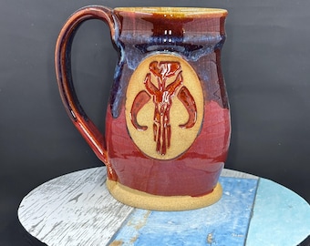 Mandalorianisch inspirierte Tasse, Mythosaur, 16 Unzen, Star Wars