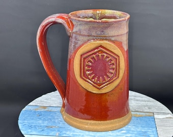 Star Wars The Force Awakens inspired mug The First Order emblem,