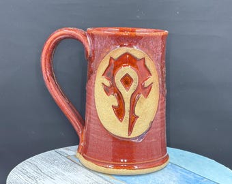 World of Warcraft Horde Mug: Wheel Thrown Ceramic Mug, #1