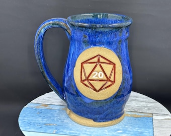 d20 mug, D&D, RPG, LARP