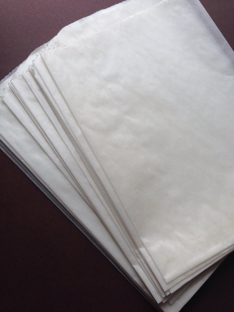 BULK SALE Large Glassine Bags 100pcs 5 3/4 x 7 3/4 inches Etsy