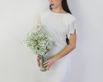 white beaded dress 1920s This item is unavailable Dresses | Rhinestone Pearl Beaded