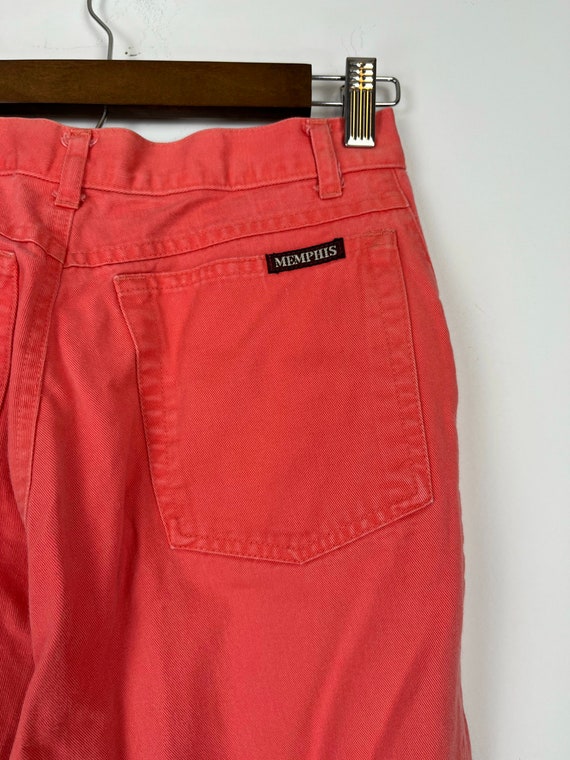 90s vintage Coral pink high waist high rise jeans… - image 4