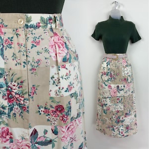 90s pastel floral maxi pencil skirt, 26 inch waist, 90s Floral Skirt, Floral Pencil Skirt, 90s Grunge, Cottagecore Honeycore Hodge Podge