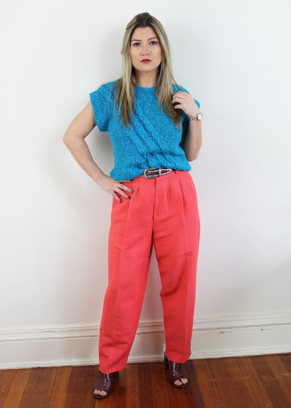 90s Vintage Collectible Gold Tapered Trousers in … - image 6