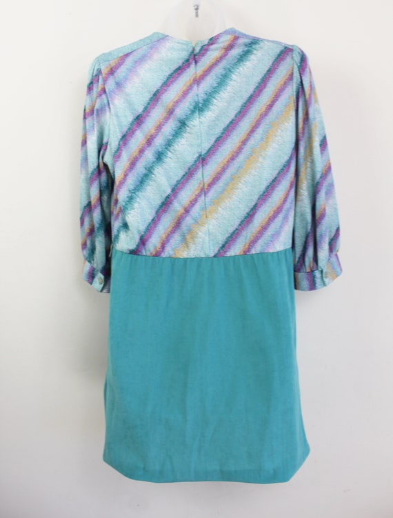 90s cotton candy horizontal stripe color block dr… - image 8