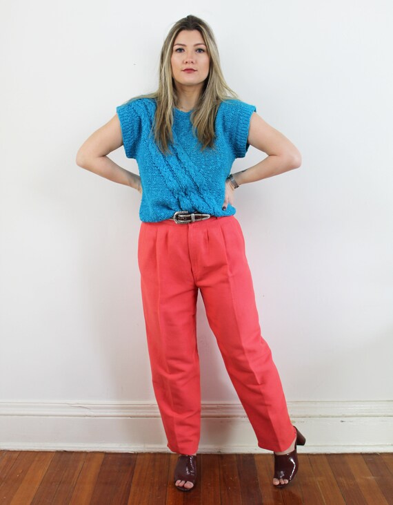 90s Vintage Collectible Gold Tapered Trousers in … - image 8