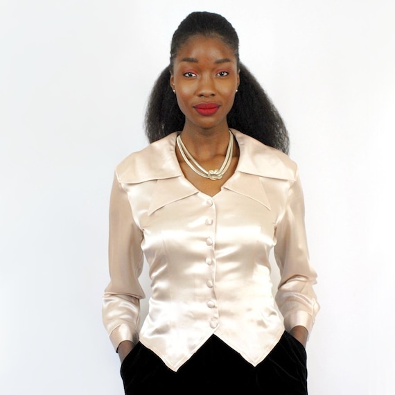satin charmeuse blouses