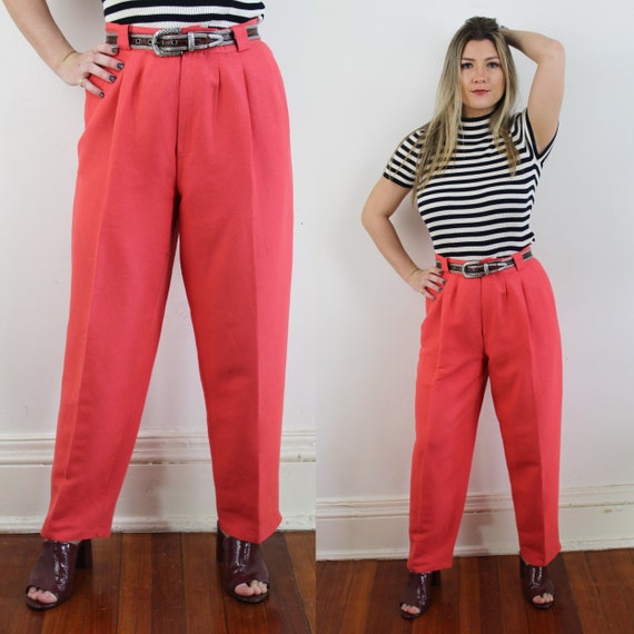 90s Vintage Collectible Gold Tapered Trousers in … - image 1