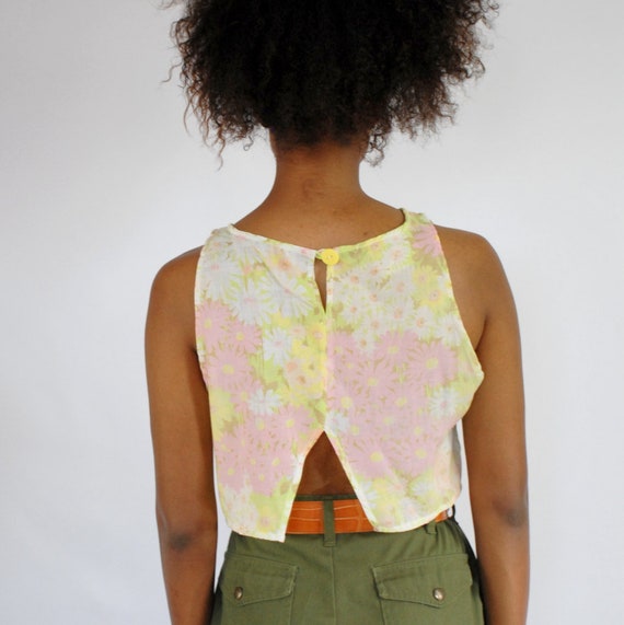 60s Retro Pastel Floral Print Crop Top, Medium, Festival Top, Cropped Tank  Top, Summer Crop Top, UPCYCLED Top, 60s Floral Top, Easter Pastel - Etsy  Canada