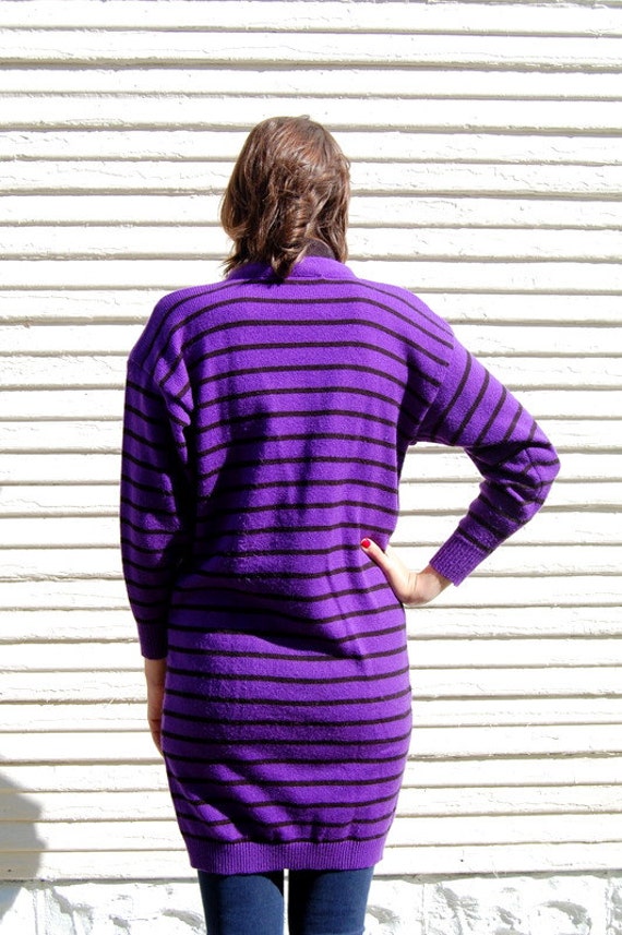 purple and black sweater dress Rumi Sweater – Retrofete main image 1