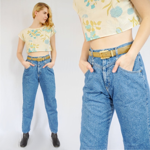 90s Vintage Relaxed Fit NY Jeans Womens Size 12 Waist 32 High Waist