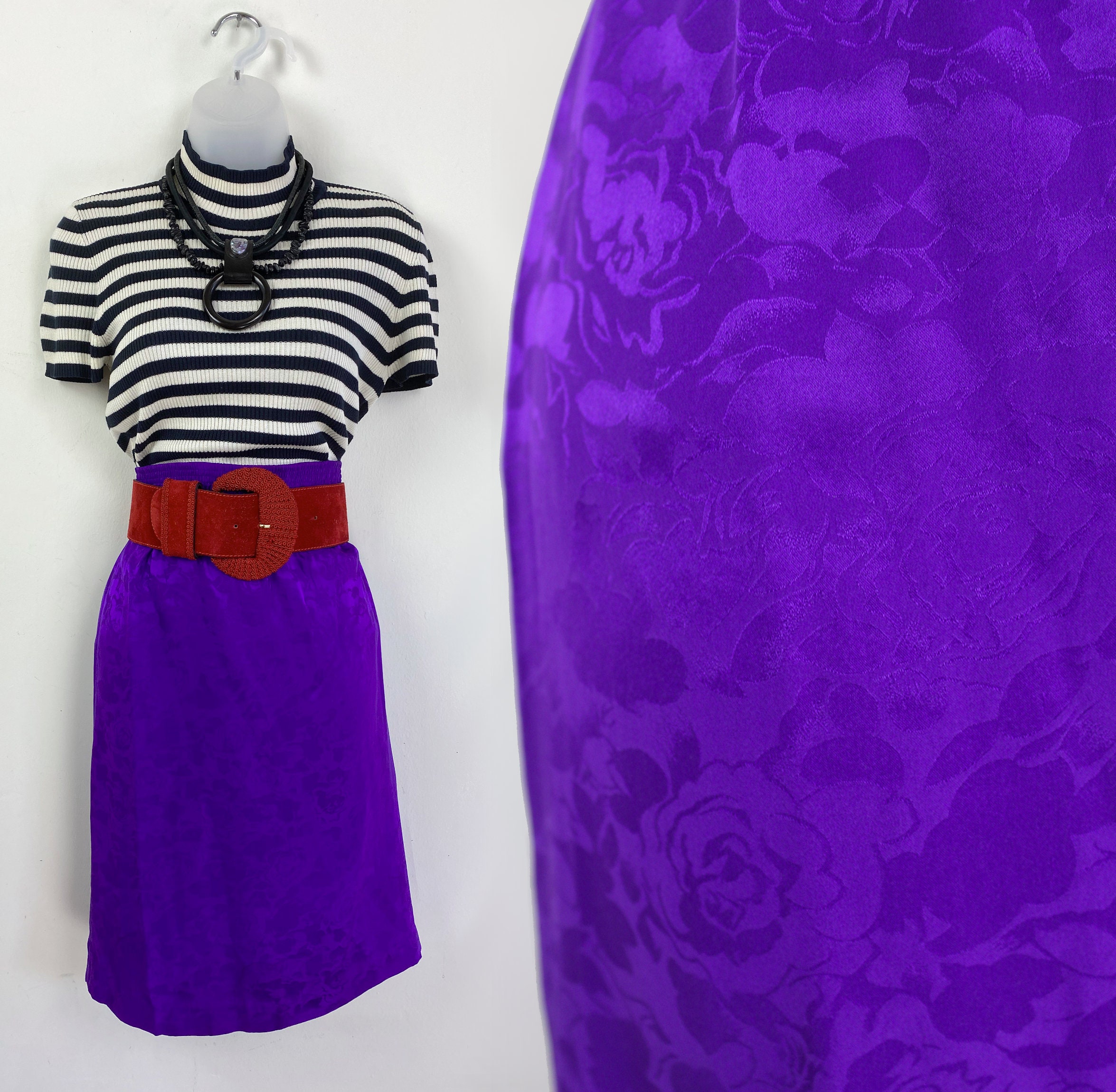 2 WAYS TO WEAR A PURPLE PENCIL SKIRT - STYLE INSPIRATION