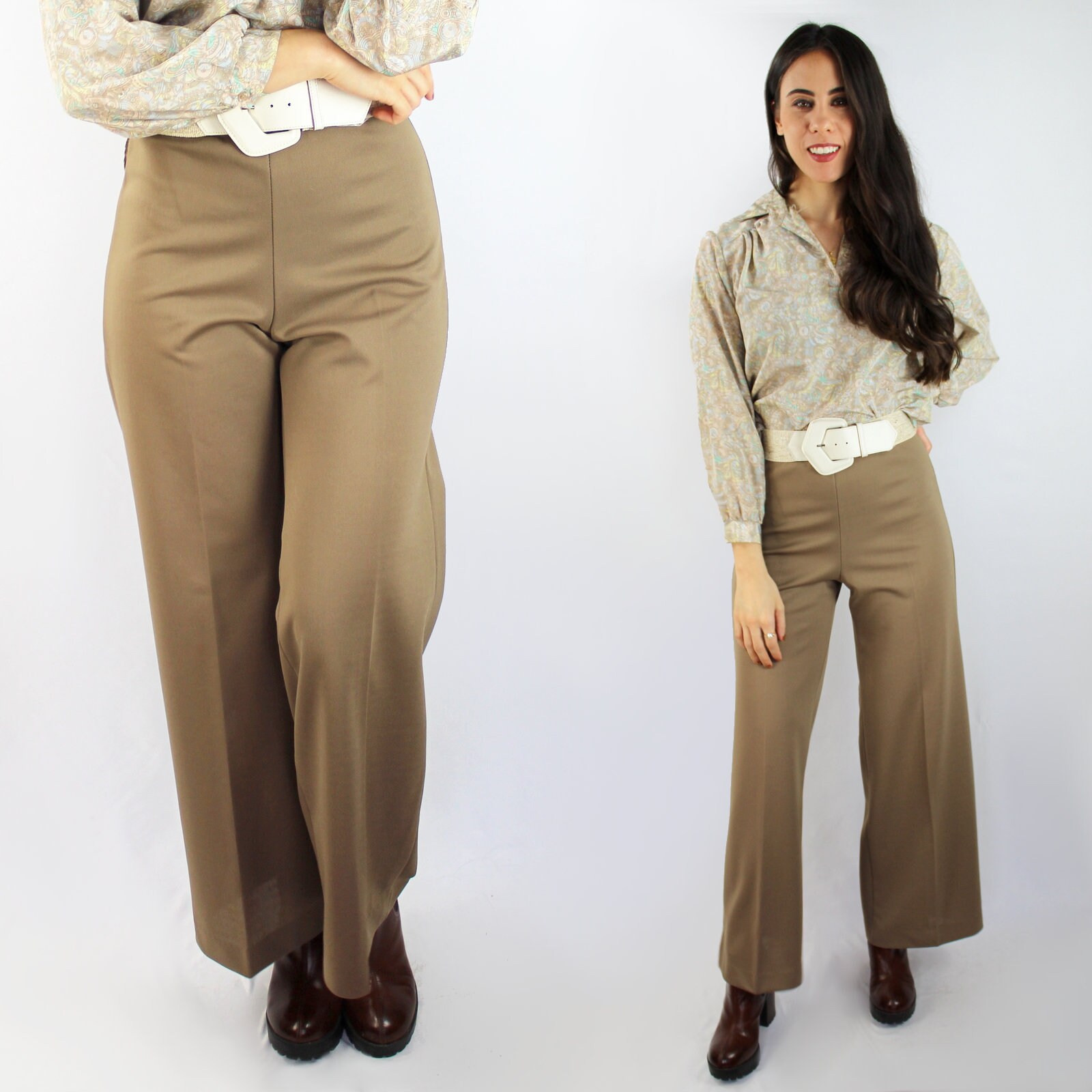 Brown Flare Pant 70s - Etsy Brown Flare Pant 70s - Etsy