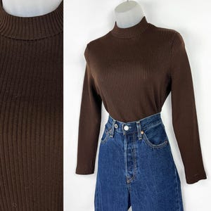 70s Brown Turtleneck - Etsy