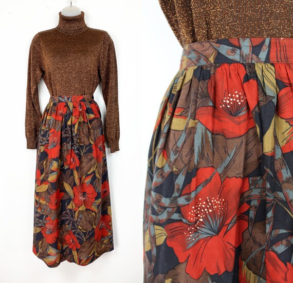 Plus size midi skirt 90s cheap