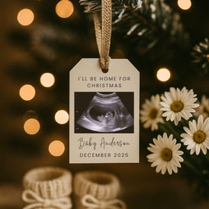 Christmas Pregnancy Announcement: Editable Holiday Baby Reveal (Digital Download)