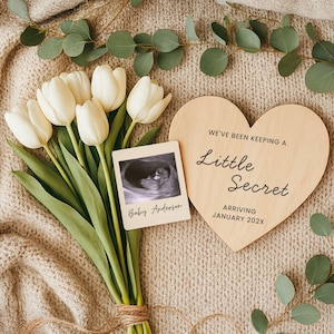 Neutral Baby Announcement Template: Customizable Digital Pregnancy Reveal (Instant Download, 1080x1080 px)