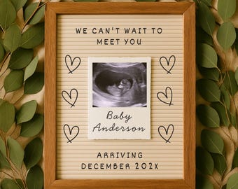 Boho Baby Announcement: Gender Neutral Social Media Template (Digital Download