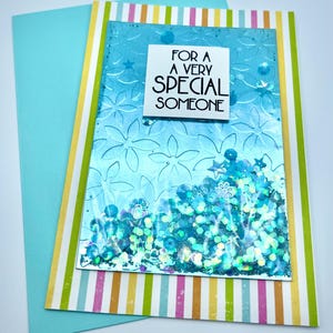 Shaker Greeting Card - For a very special someone