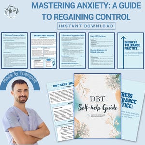 DBT Skills Guide, Ultimate Self-Help Guide, Master Emotional Regulation, Distress Tolerance,  Mindfulness, Worksheets, Therapist Approved