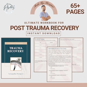 Healing from Trauma Workbook – Trauma Recovery Journal, Coping Strategies, PTSD Therapy Worksheets, Emotional Healing, Mindfulness Exercises