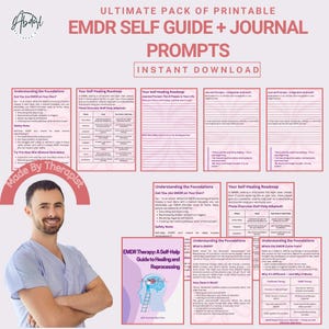 EMDR Therapy Kit | Digital EMDR Tools for Therapists | Bilateral Stimulation | Trauma Healing Resources | EMDR Printable Worksheets, Therapy