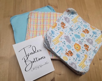 30 Ct 1 lagig Tender Bottoms Tuch Baby Feuchttücher in 8-Zoll-Quadrat