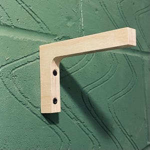 Handmade Slimline Square Shelf Bracket - Birch Plywood 125mm x 200mm (5&quot; x 8&quot;)