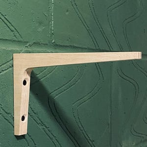 Handmade Slimline Tapered Shelf Bracket - Birch Plywood 125mm x 200mm (5&quot; x 8&quot;)