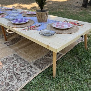 90x28 Holz faltbarer Tisch, Lagertisch, Holzdekortisch, rustikaler Hochzeitstisch, Verlobungstisch, Partytisch im Freien, tragbarer Tisch