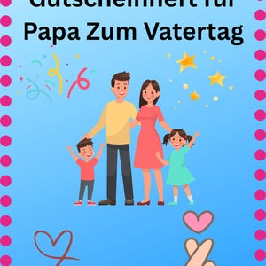 Książeczka z kuponami dla taty na Dzień Ojca, zabawne, pełne miłości kupony do wydrukowania w formacie A5 w formacie PDF, prezent od dziecka