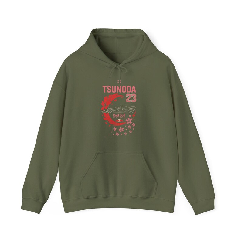 Yuki Tsunoda Sakura Storm Hoodie - Red Bull Racing F1 Sweatshirt - Japanese Racer Gift image 3