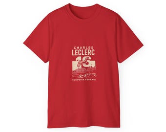 Charles Leclerc Monaco T-Shirt | Scuderia Ferrari F1 Tee