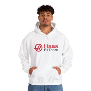 HAAS F1 Team Hoodie | Formula 1 Racing Sweatshirt | Motorsport Fan Apparel | Gift for F1 Enthusiasts