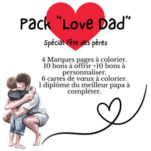 Special Father's Day "Love Dad" Pack - Activities to Print and Personalize