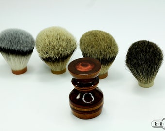 Wet Shaving Vegan Brush Customize African Mahogany Beard Shaving Brush Coper Bearded  Brush men gift - Ready2Ship Build Your Own Brush