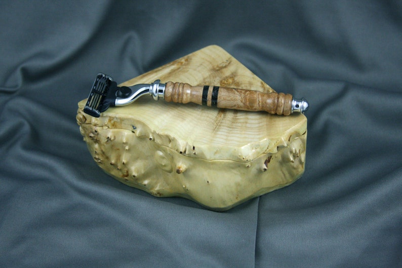 Engraved travel shaving kit box men's shaving Razor Handle Etsy