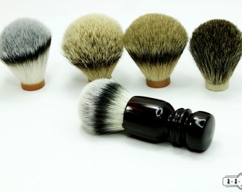 African Blackwood Turquoise accent Shaving Brush Badger Hair Choice Brush Father's Day Anniversary Wet Shaving - Build your brush Ready2Ship