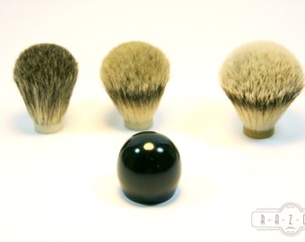 African Blackwood Compact Shaving Brush Badger Hair Choice Brush Father's Day Gift Anniversary Wet Shaving Ready2Ship