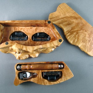 Razor Handle Mach 3 and natural edge box men's shaving Gillette handmade wooden men's gifts guy groomsmen Personalized CUSTOM ORDER